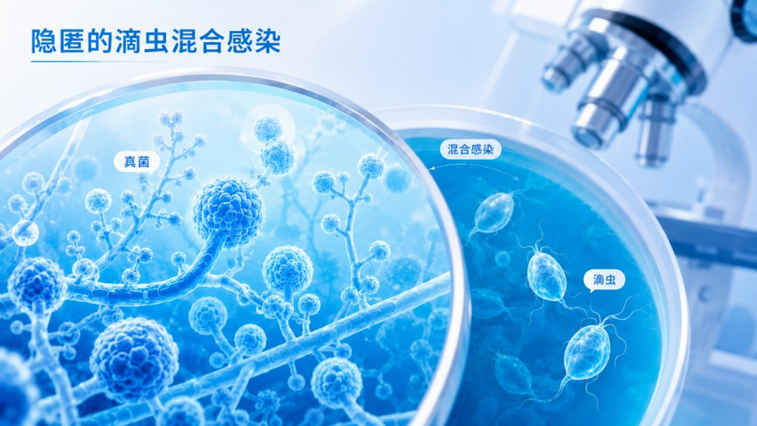 导致反复发作的另一个隐形元凶,是往往与真菌共存的阴道毛滴虫(TV)
